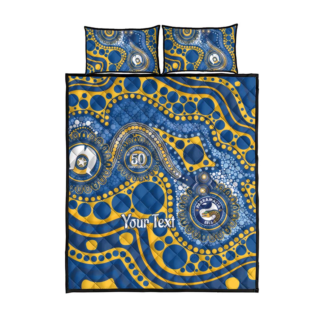 Eels NAIDOC Week 2026 Personalised Quilt Bed Set 50 Years of Deadly Aboriginal Art