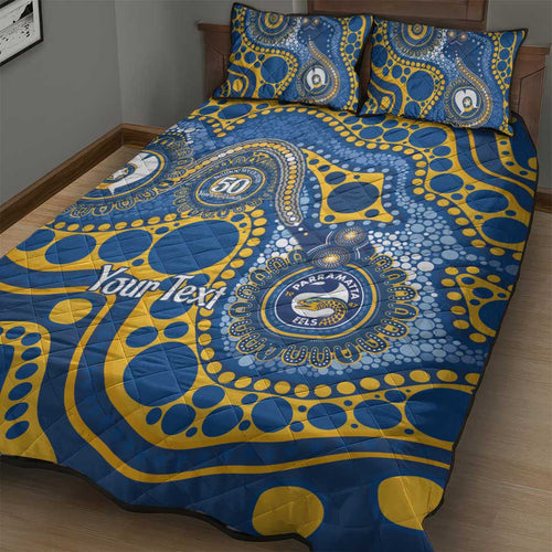 Eels NAIDOC Week 2026 Personalised Quilt Bed Set 50 Years of Deadly Aboriginal Art