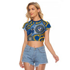 Eels NAIDOC Week 2026 Personalised Raglan Cropped T Shirt 50 Years of Deadly Aboriginal Art