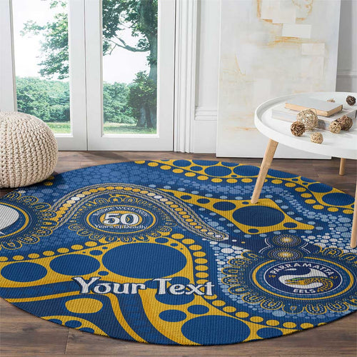 Eels NAIDOC Week 2026 Personalised Round Carpet 50 Years of Deadly Aboriginal Art