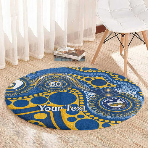 Eels NAIDOC Week 2026 Personalised Round Carpet 50 Years of Deadly Aboriginal Art