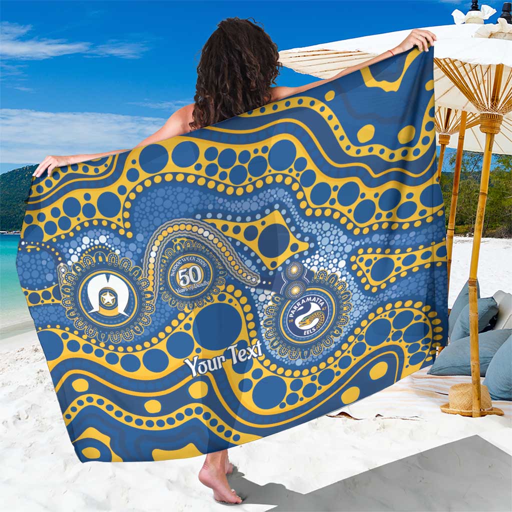 Eels NAIDOC Week 2026 Personalised Sarong 50 Years of Deadly Aboriginal Art