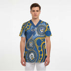 Eels NAIDOC Week 2026 Personalised Scrub Top 50 Years of Deadly Aboriginal Art