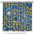 Eels NAIDOC Week 2026 Personalised Shower Curtain 50 Years of Deadly Aboriginal Art
