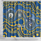 Eels NAIDOC Week 2026 Personalised Shower Curtain 50 Years of Deadly Aboriginal Art