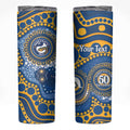 Eels NAIDOC Week 2026 Personalised Skinny Tumbler 50 Years of Deadly Aboriginal Art