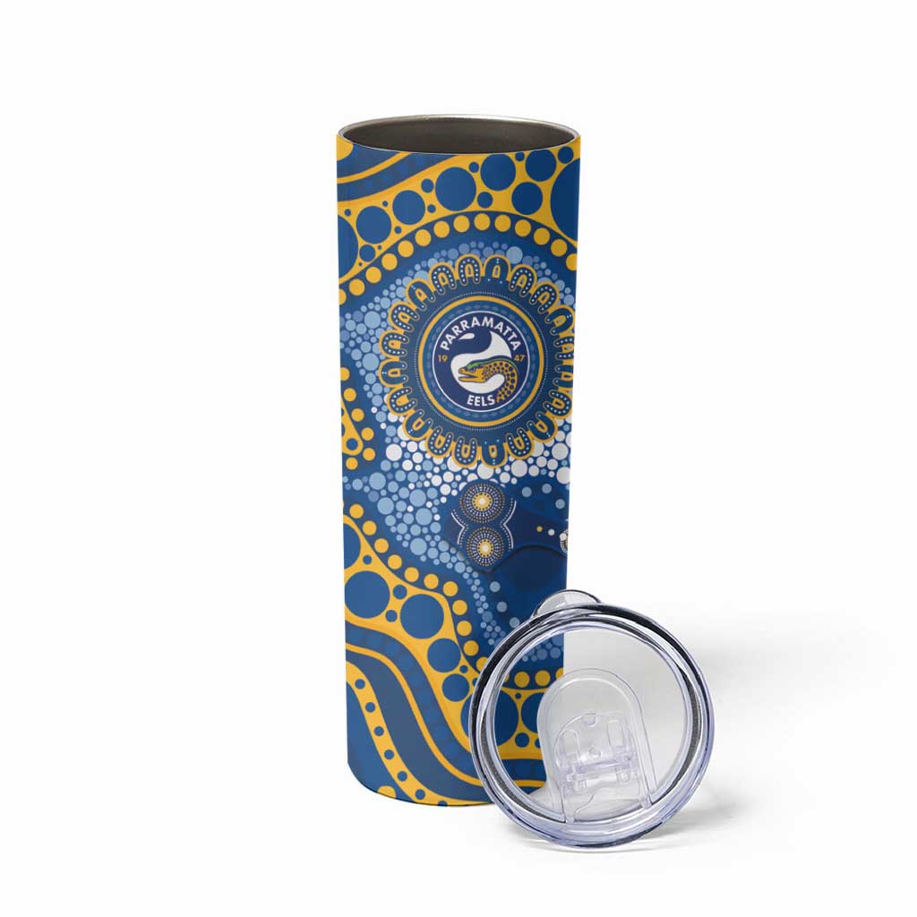Eels NAIDOC Week 2026 Personalised Skinny Tumbler 50 Years of Deadly Aboriginal Art