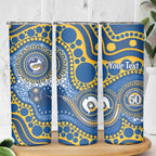 Eels NAIDOC Week 2026 Personalised Skinny Tumbler 50 Years of Deadly Aboriginal Art