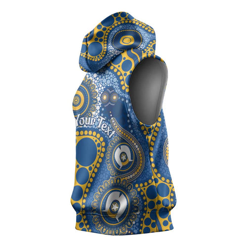 Eels NAIDOC Week 2026 Personalised Sleeveless Hoodie 50 Years of Deadly Aboriginal Art