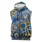 Eels NAIDOC Week 2026 Personalised Sleeveless Zip Hoodie 50 Years of Deadly Aboriginal Art