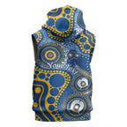 Eels NAIDOC Week 2026 Personalised Sleeveless Zip Hoodie 50 Years of Deadly Aboriginal Art