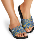 Eels NAIDOC Week 2026 Personalised Slide Sandals 50 Years of Deadly Aboriginal Art