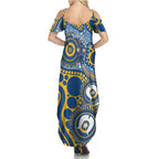 Eels NAIDOC Week 2026 Personalised Summer Maxi Dress 50 Years of Deadly Aboriginal Art