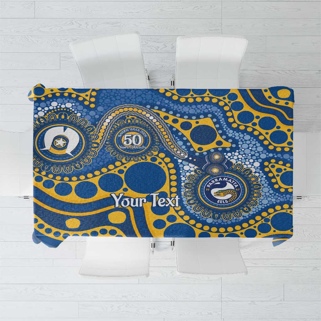 Eels NAIDOC Week 2026 Personalised Tablecloth 50 Years of Deadly Aboriginal Art