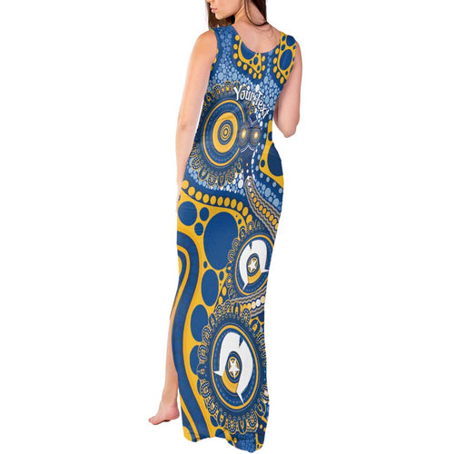 Eels NAIDOC Week 2026 Personalised Tank Maxi Dress 50 Years of Deadly Aboriginal Art