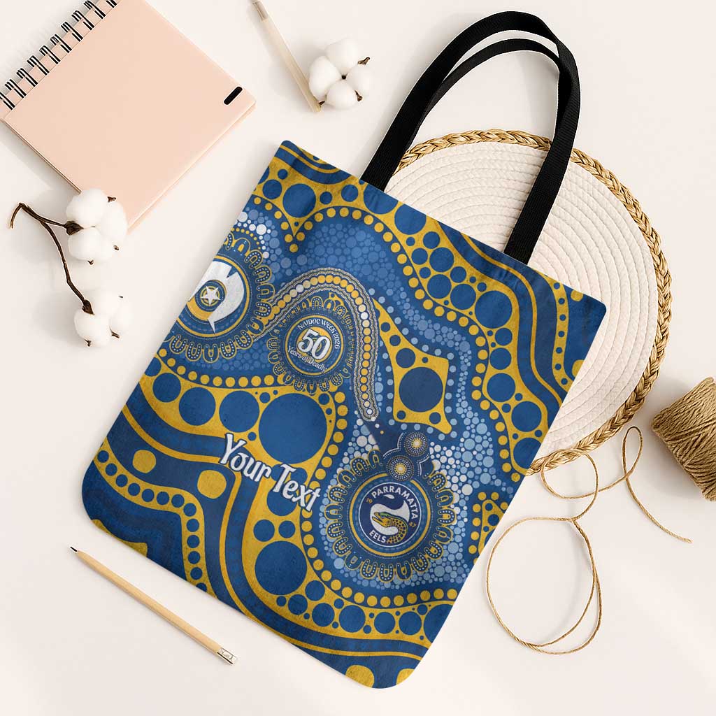 Eels NAIDOC Week 2026 Personalised Tote Bag 50 Years of Deadly Aboriginal Art