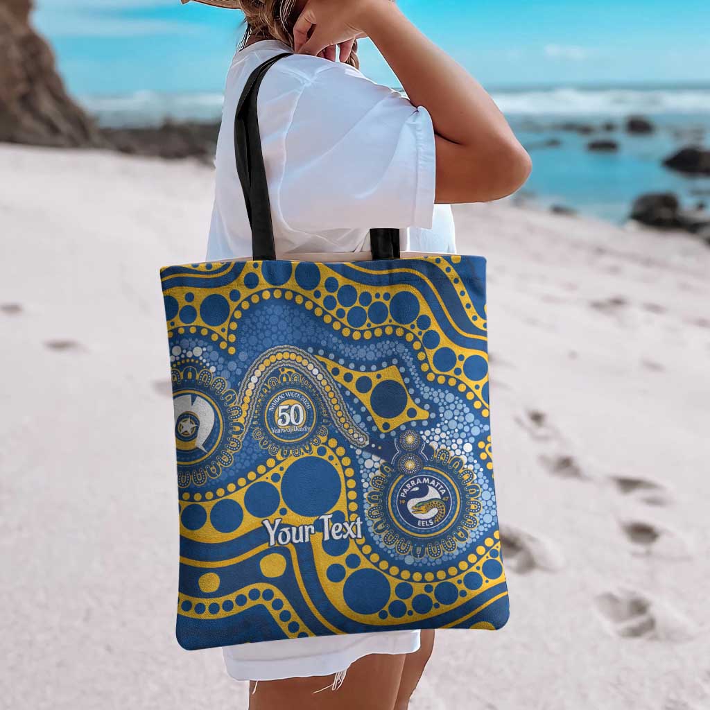 Eels NAIDOC Week 2026 Personalised Tote Bag 50 Years of Deadly Aboriginal Art