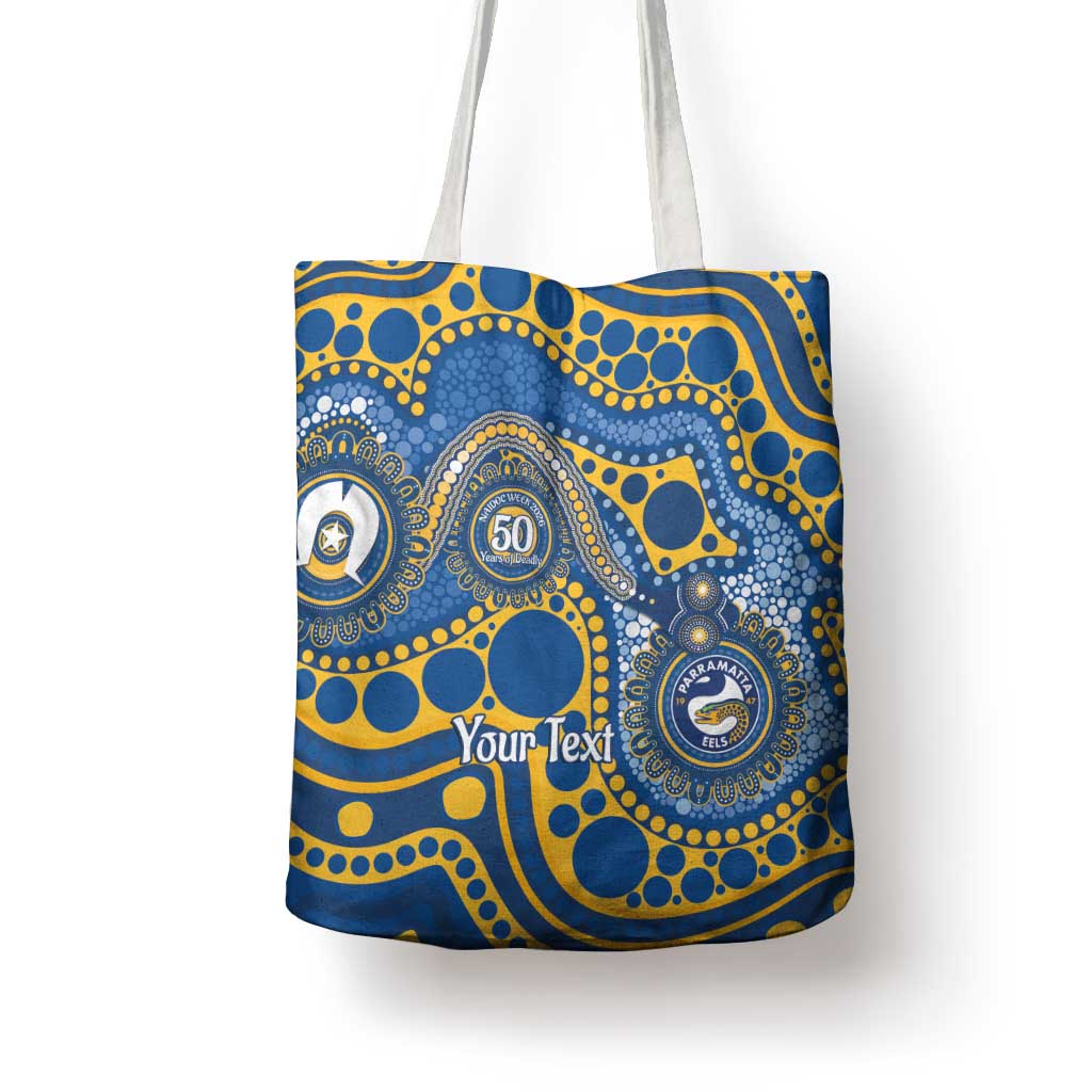 Eels NAIDOC Week 2026 Personalised Tote Bag 50 Years of Deadly Aboriginal Art