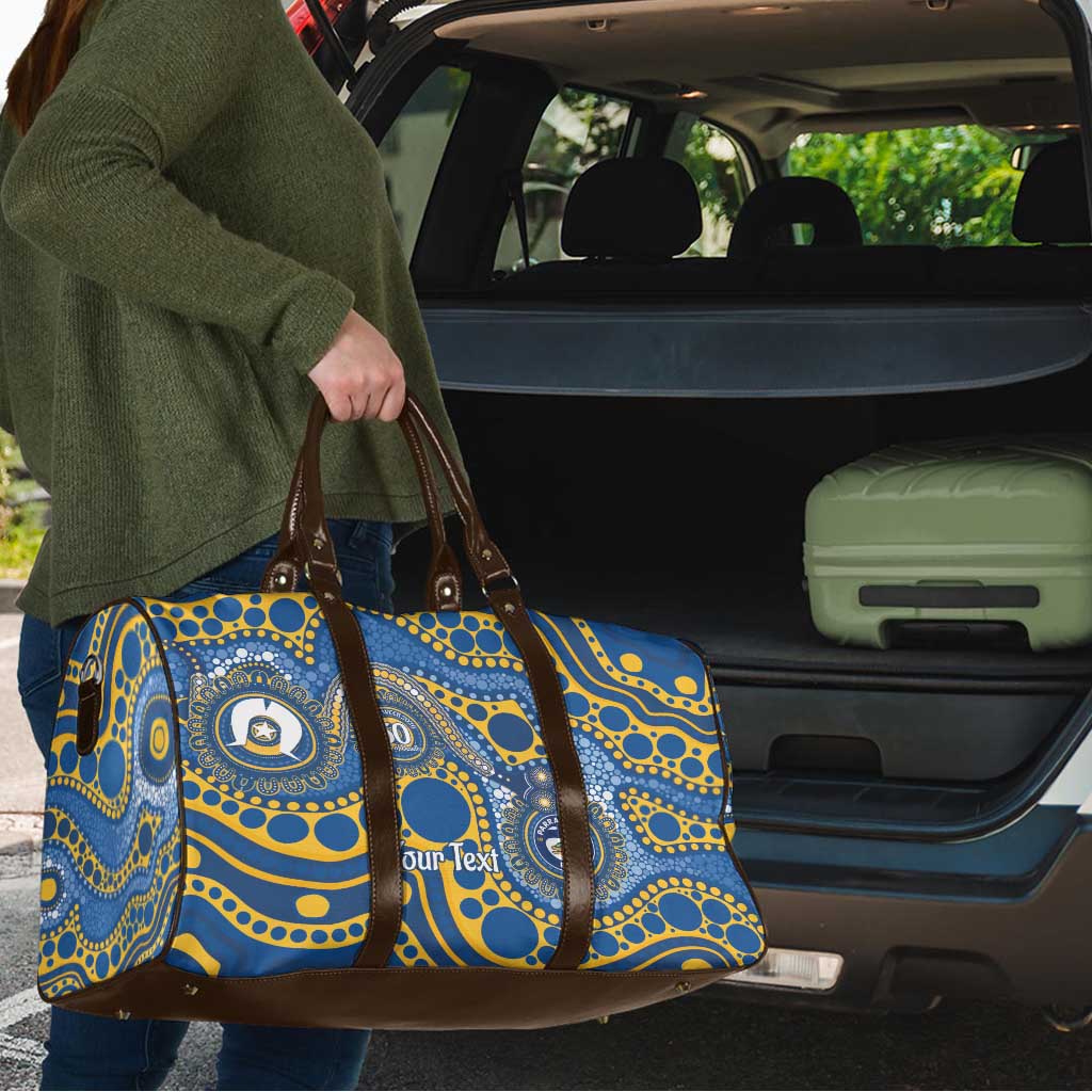 Eels NAIDOC Week 2026 Personalised Travel Bag 50 Years of Deadly Aboriginal Art
