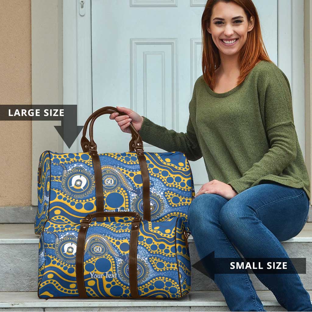 Eels NAIDOC Week 2026 Personalised Travel Bag 50 Years of Deadly Aboriginal Art