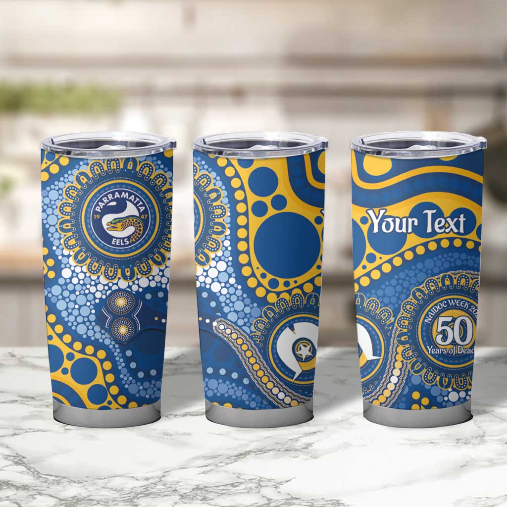 Eels NAIDOC Week 2026 Personalised Tumbler Cup 50 Years of Deadly Aboriginal Art