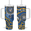 Eels NAIDOC Week 2026 Personalised Tumbler With Handle 50 Years of Deadly Aboriginal Art