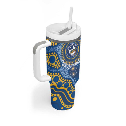 Eels NAIDOC Week 2026 Personalised Tumbler With Handle 50 Years of Deadly Aboriginal Art
