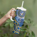 Eels NAIDOC Week 2026 Personalised Tumbler With Handle 50 Years of Deadly Aboriginal Art