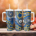 Eels NAIDOC Week 2026 Personalised Tumbler With Handle 50 Years of Deadly Aboriginal Art
