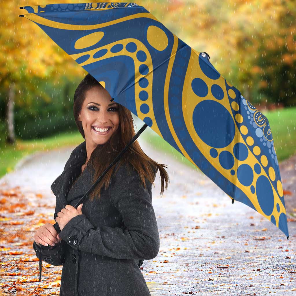 Eels NAIDOC Week 2026 Personalised Umbrella 50 Years of Deadly Aboriginal Art