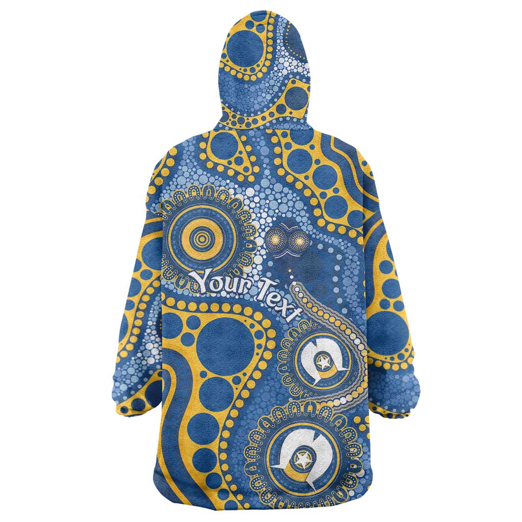 Eels NAIDOC Week 2026 Personalised Wearable Blanket Hoodie 50 Years of Deadly Aboriginal Art