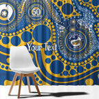 Eels NAIDOC Week 2026 Personalised Window Curtain 50 Years of Deadly Aboriginal Art