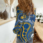 Eels NAIDOC Week 2026 Personalised Women Casual Shirt 50 Years of Deadly Aboriginal Art