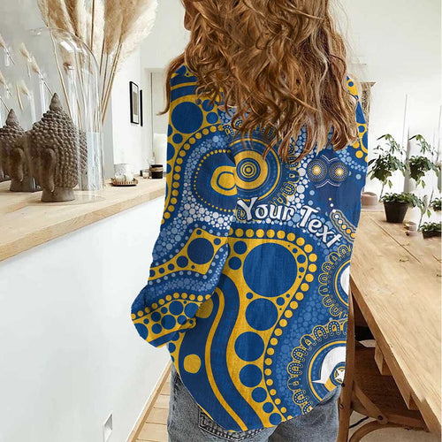 Eels NAIDOC Week 2026 Personalised Women Casual Shirt 50 Years of Deadly Aboriginal Art