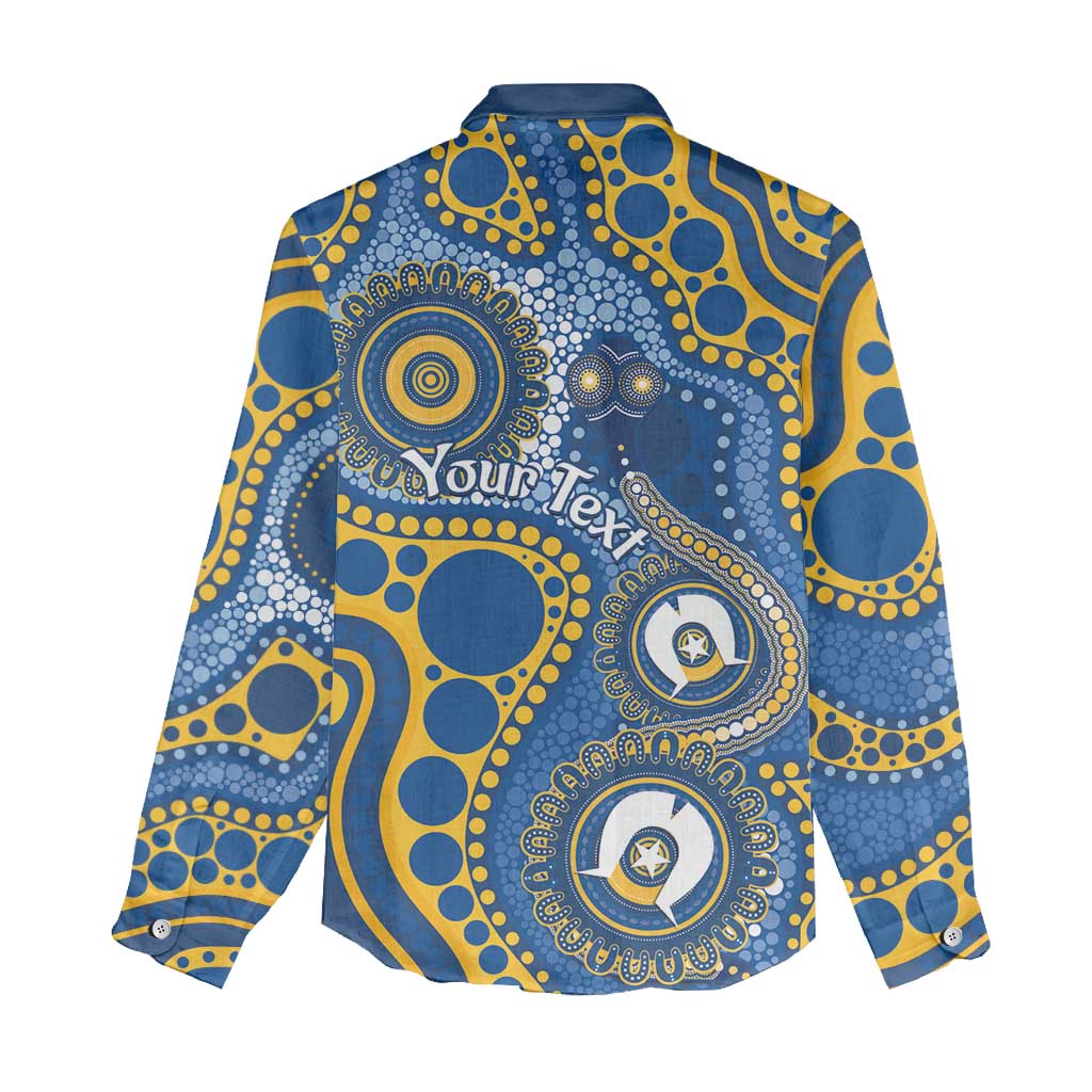 Eels NAIDOC Week 2026 Personalised Women Casual Shirt 50 Years of Deadly Aboriginal Art
