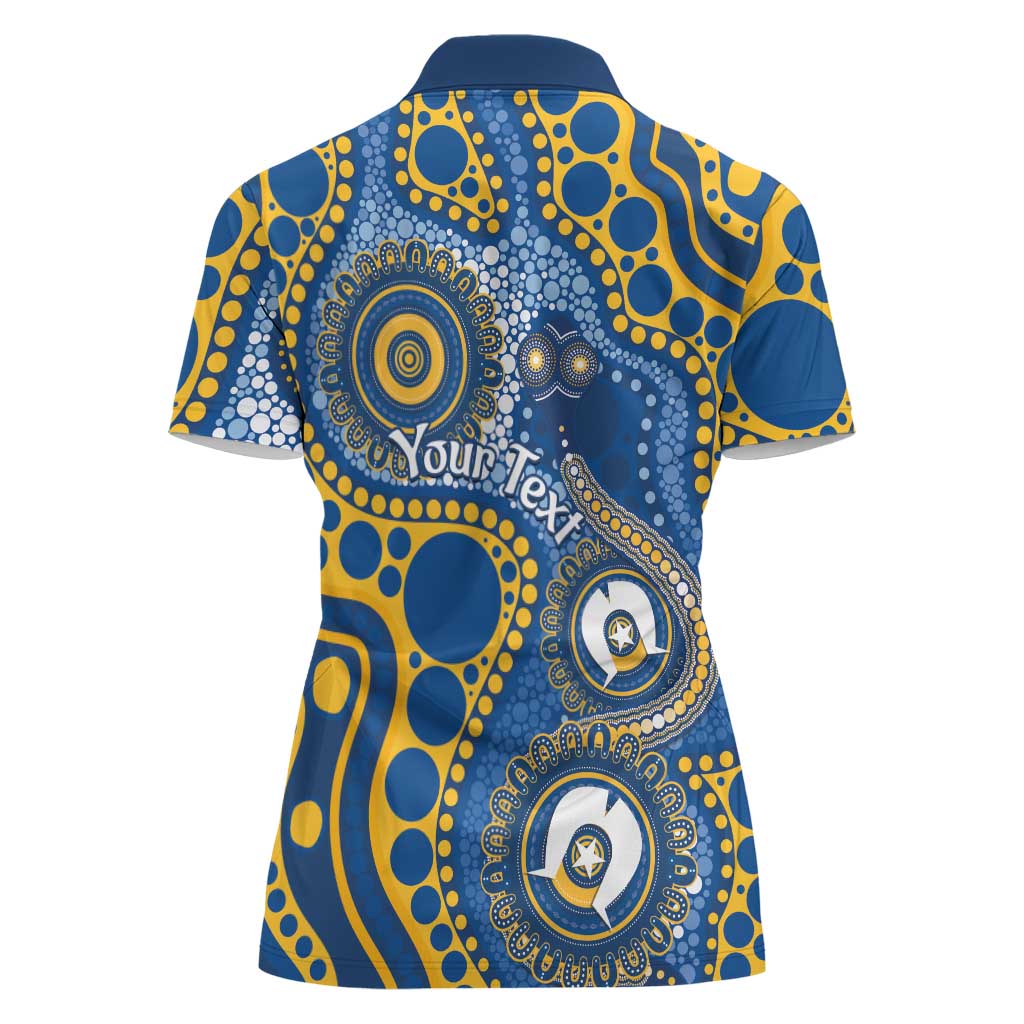 Eels NAIDOC Week 2026 Personalised Women Polo Shirt 50 Years of Deadly Aboriginal Art