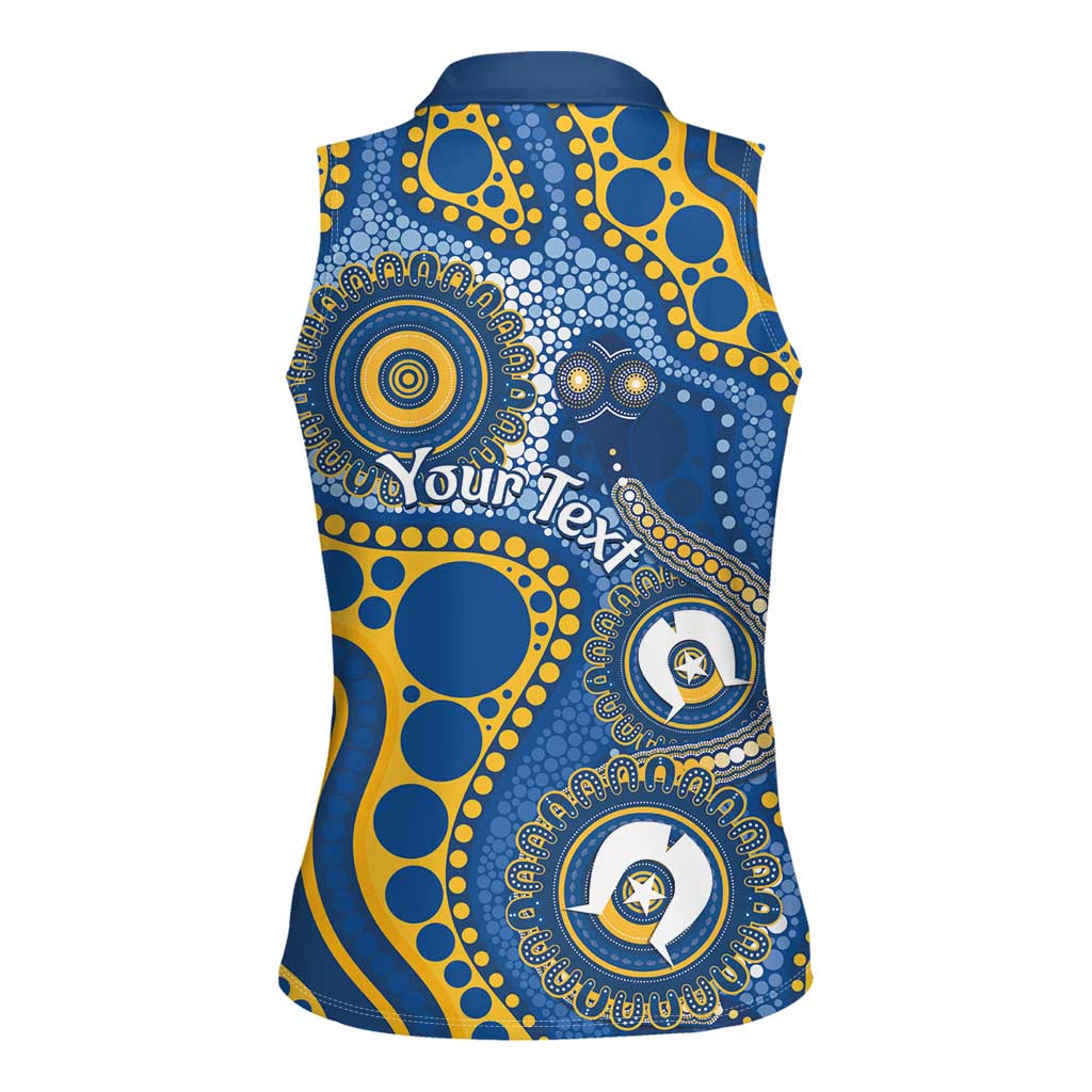 Eels NAIDOC Week 2026 Personalised Women Sleeveless Polo Shirt 50 Years of Deadly Aboriginal Art