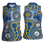 Eels NAIDOC Week 2026 Personalised Women Sleeveless Polo Shirt 50 Years of Deadly Aboriginal Art