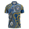 Eels NAIDOC Week 2026 Personalised Zipper Polo Shirt 50 Years of Deadly Aboriginal Art