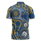 Eels NAIDOC Week 2026 Personalised Zipper Polo Shirt 50 Years of Deadly Aboriginal Art