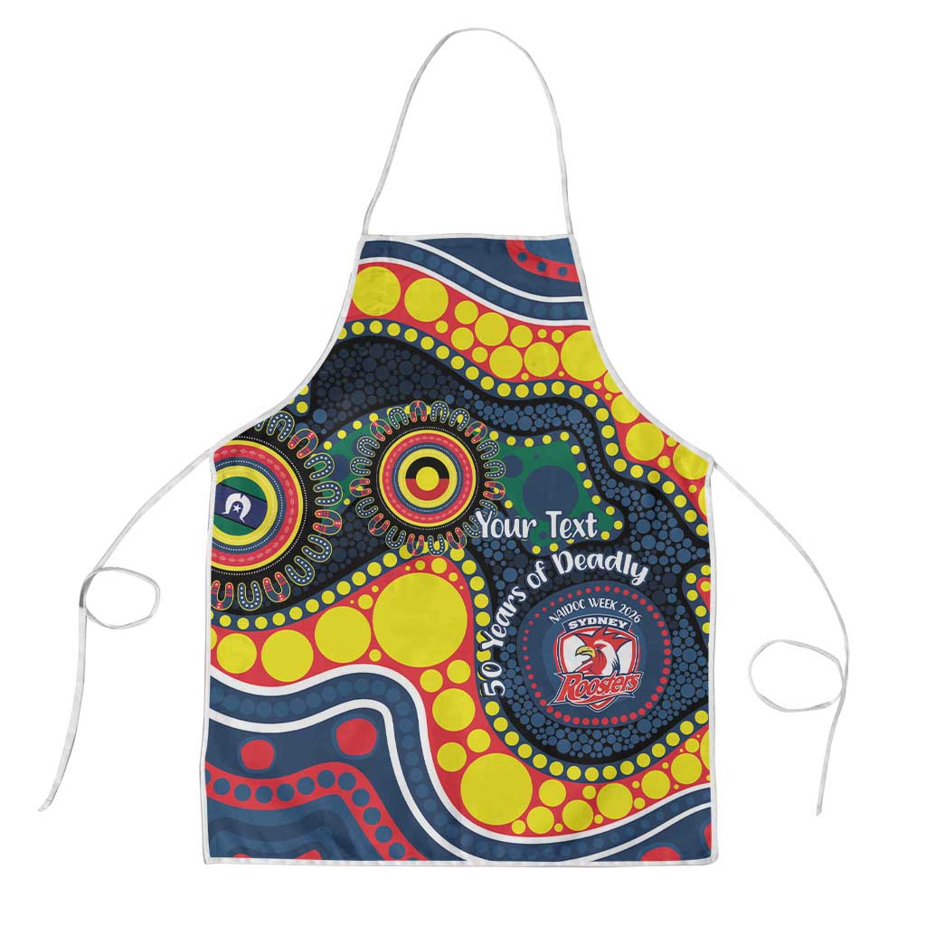 Roosters NAIDOC Week 2026 Personalised Apron 50 Years of Deadly Aboriginal Art