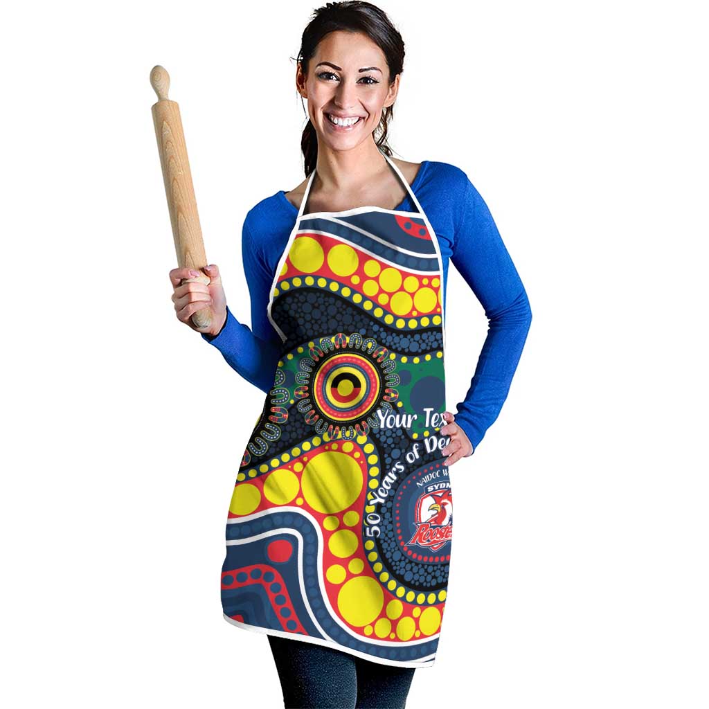 Roosters NAIDOC Week 2026 Personalised Apron 50 Years of Deadly Aboriginal Art
