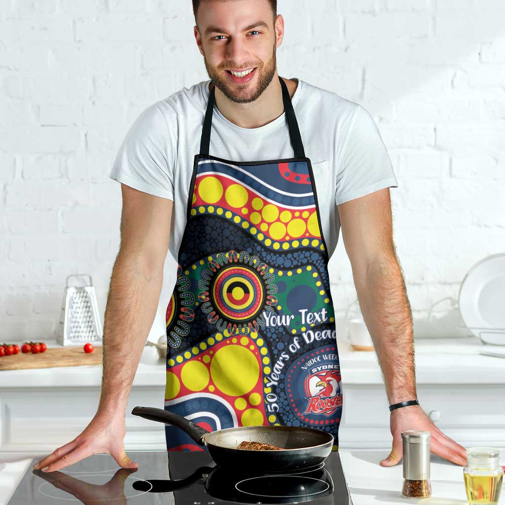 Roosters NAIDOC Week 2026 Personalised Apron 50 Years of Deadly Aboriginal Art