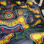 Roosters NAIDOC Week 2026 Personalised Back Car Seat Cover 50 Years of Deadly Aboriginal Art