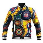 Roosters NAIDOC Week 2026 Personalised Baseball Jacket 50 Years of Deadly Aboriginal Art