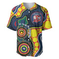 Roosters NAIDOC Week 2026 Personalised Baseball Jersey 50 Years of Deadly Aboriginal Art