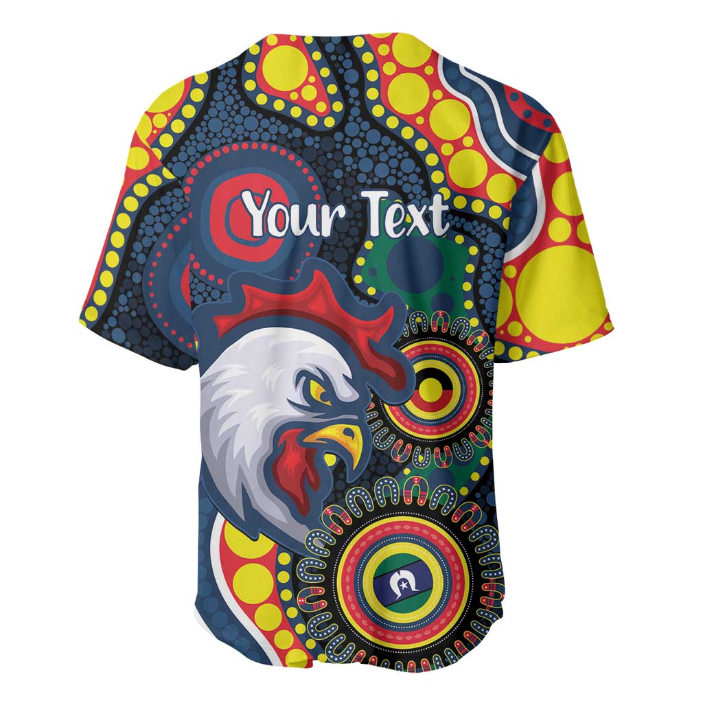 Roosters NAIDOC Week 2026 Personalised Baseball Jersey 50 Years of Deadly Aboriginal Art