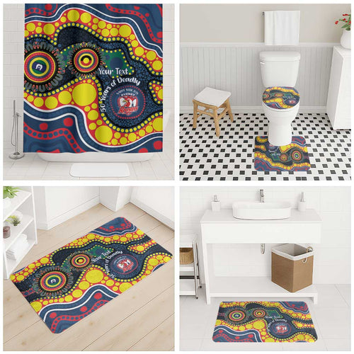 Roosters NAIDOC Week 2026 Personalised Bathroom Set 50 Years of Deadly Aboriginal Art