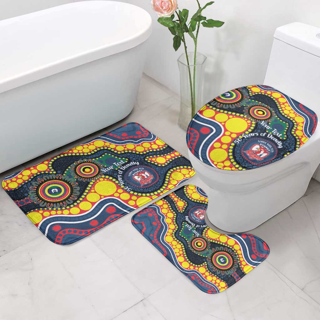 Roosters NAIDOC Week 2026 Personalised Bathroom Set 50 Years of Deadly Aboriginal Art