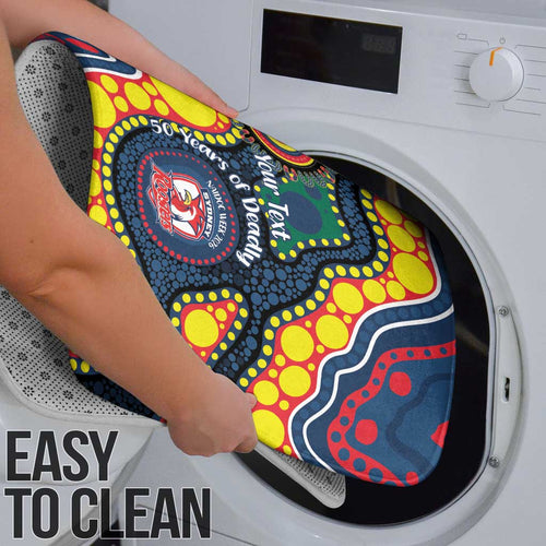 Roosters NAIDOC Week 2026 Personalised Bathroom Set 50 Years of Deadly Aboriginal Art